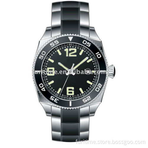 Stainless steel mens wrist watch . High quality watches
